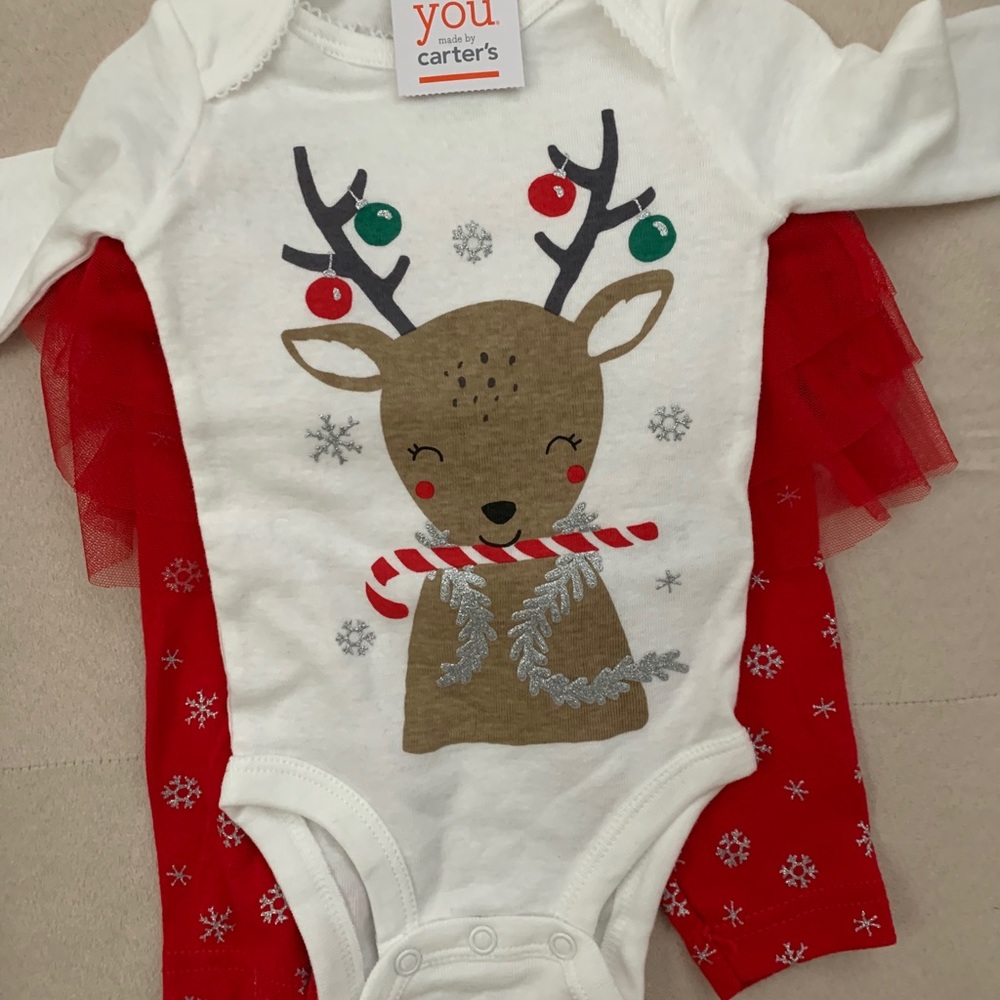 Carter’s baby girl Christmas outfit